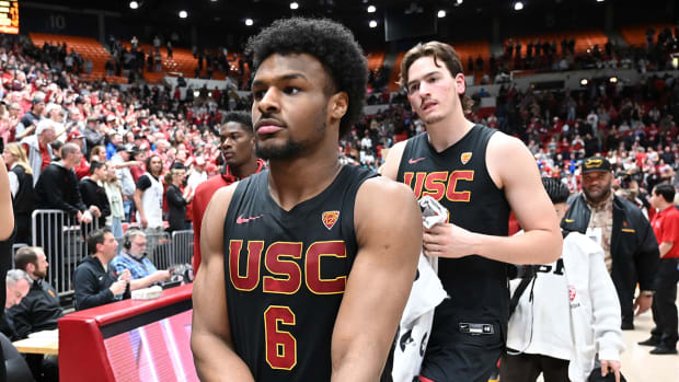 USC Trojans guard Bronny James.
